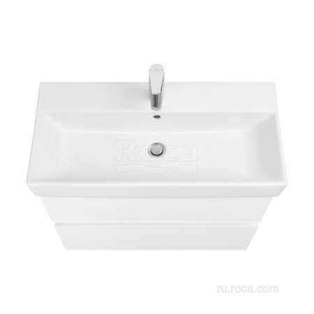 Тумба под раковину Roca Oleta 80 белый матовый, 2 ящика, A857640501