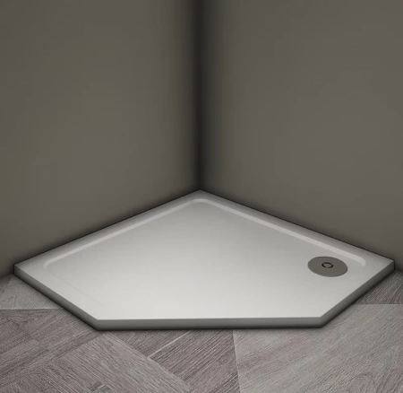 Душевой поддон Veconi Tezeo stone TZ-12, 90x90x3, искусственный камень, белый