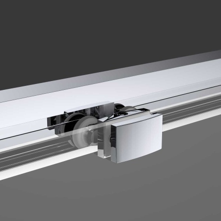 Душевой уголок Soft VSR-3SO9011CLB, 110х90x195, черный, стекло прозрачное