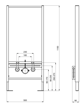 Инсталляция для подвесного биде Aquatek Standart INSB-0000001