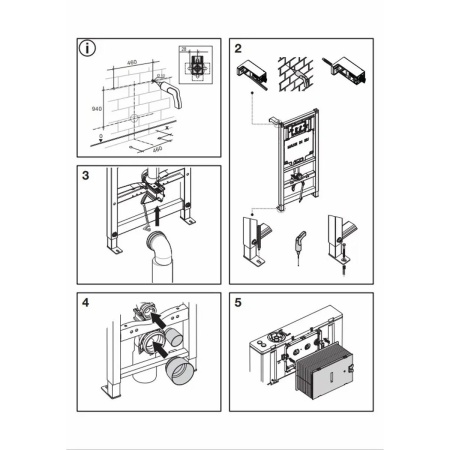 Инсталляция для унитаза OLI 80 ECO Sanitarblock mechanic 886914