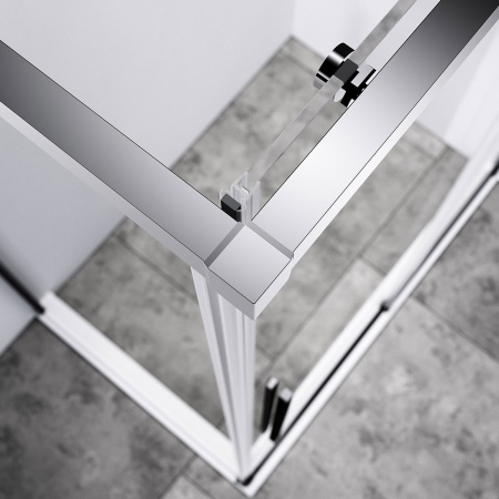 Душевой уголок Slim-N VSR-4SN8013CL, 130x80x195, хром, стекло прозрачное