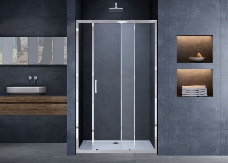 Душевая дверь Vincea Alpha VDS-3AL110CL 110х190 раздвижная, хром, прозрачное стекло