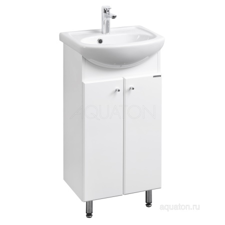 Тумба под раковину AQUATON Мира Н 45 белый 1A104401MR010